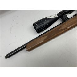 SECTION 1 FIREARMS CERTIFICATE REQUIRED - LEFT HANDED J.G. Anschutz .22 long round bolt action rifle, the 36cm (14