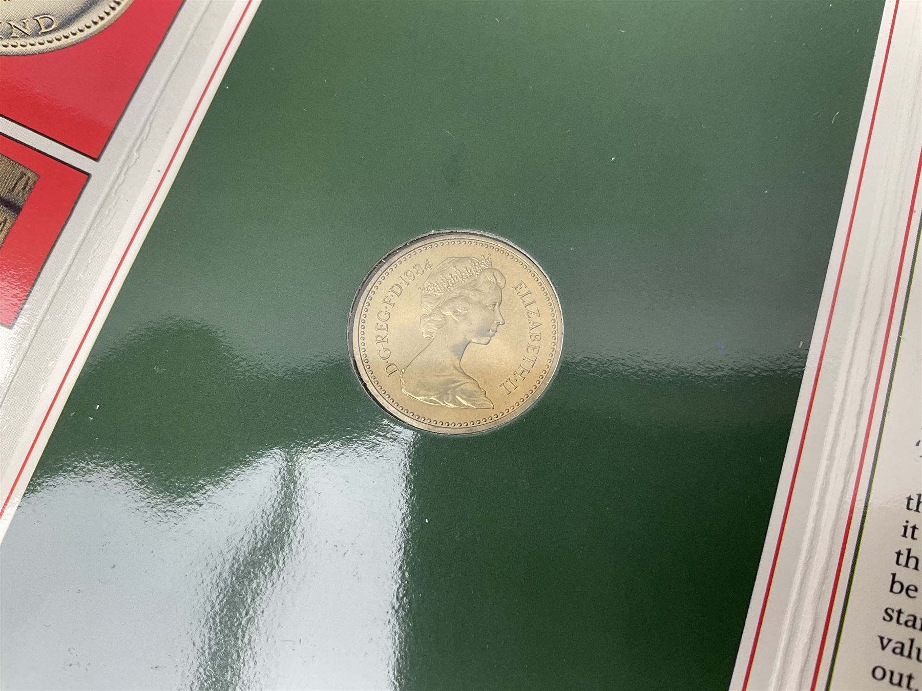 Two Great Britain and Northern Island proof sets dated 1970 and 1971, both with card cases, three 1986 Commonwealth Games commemorative two pound coins, in card folders, and six brilliant uncirculated one pound coins, in card folders