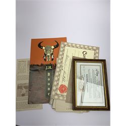 Two J.H. Boone figures of a Native American, 'Vanishing Breeds' and 'Betrayal' by Gary Rose, H32cm & H30cm