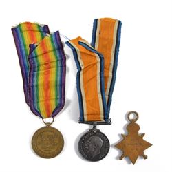 WWI medal trio, 1914-15 star, War medal and Victory medal, awarded to 20238 DVR; H Pratt. R.F.A 