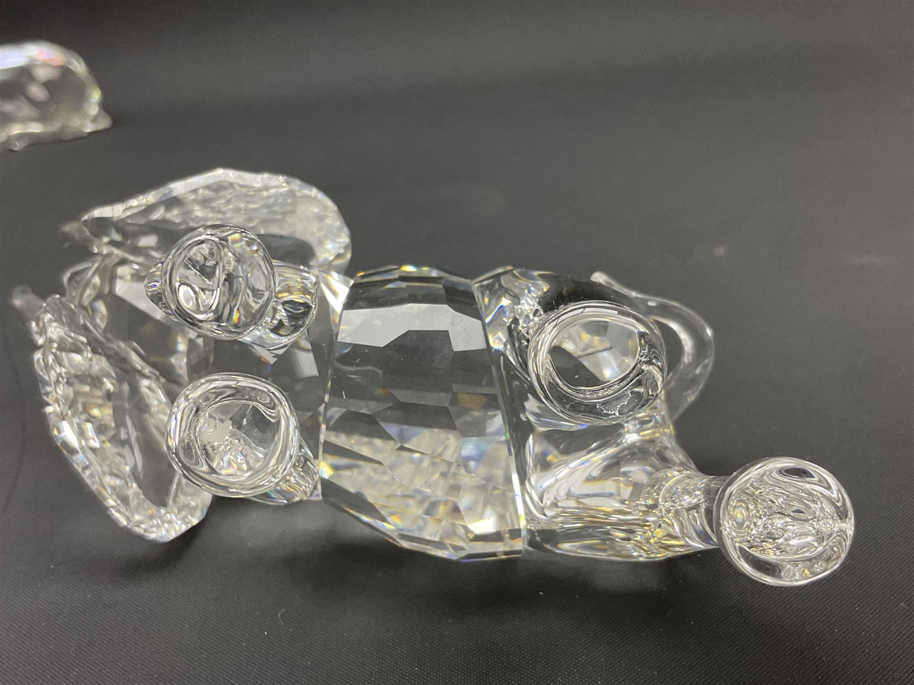 Twenty nine Swarovski Crystal animals, to include koala and baby, in frosted tree branch, elephants, polar bears, squirrel, monkeys, panda, unicorn and snails, etc 