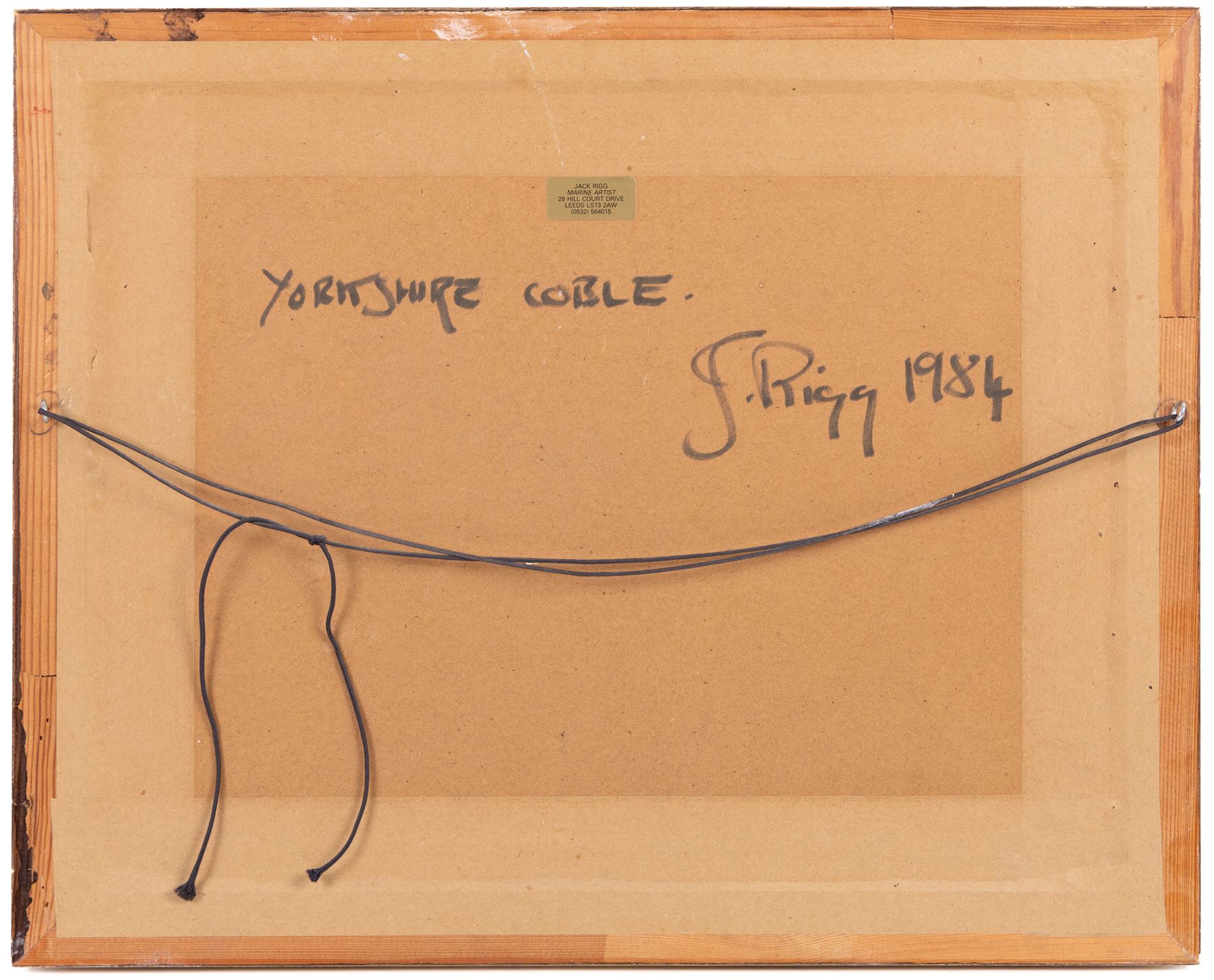 Jack Rigg (British 1927-2023): 'Yorkshire Cobble', oil on canvas board signed, titled and dated 1984 verso, 34cm x 44cm 