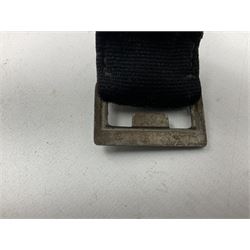 WW2 German Hitler Youth belt, the buckle marked 'Blut Und Ehre' and impressed RZM M/4/55 verso; and another Hitler Youth belt with similarly marked buckle (2)