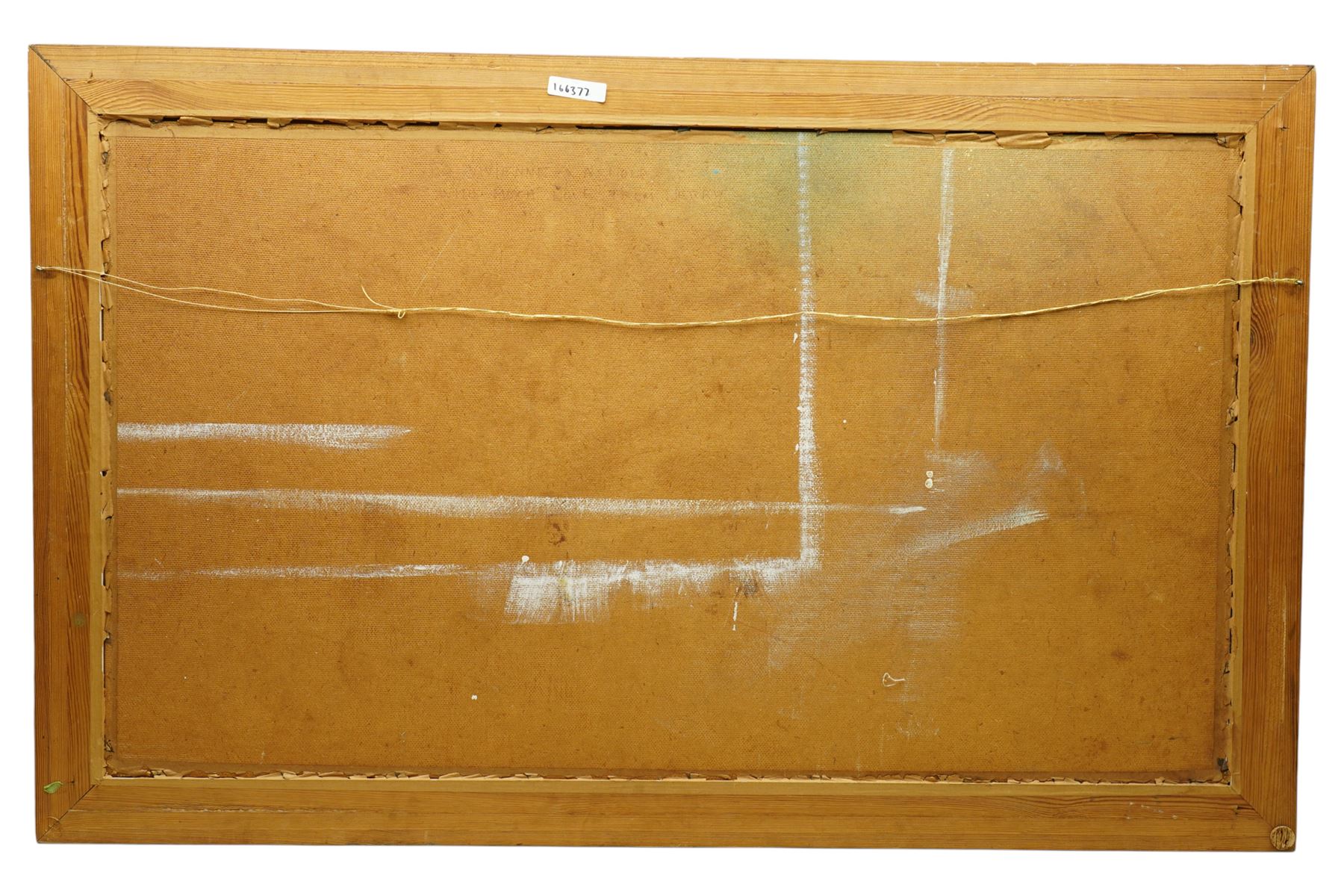 English Post Impressionist School (Late 20th century): 'Jersey' Coastal Scene, acrylic and impasto on board inscribed verso 60cm x 105cm