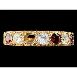 9ct gold opal pendant necklace, 9ct gold paste ring and a pair of silver Whitby jet earrings