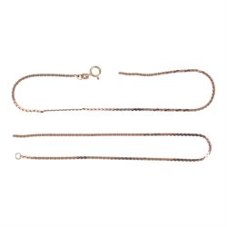 9ct gold chain links, hallmarked