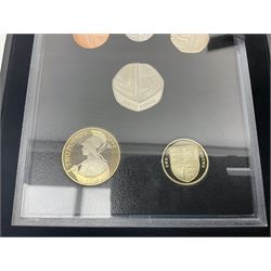 The Royal Mint United Kingdom 2016 proof coin set collector edition, cased with certificate