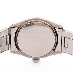 Rolex Oyster Speedking Precision gentleman's stainless steel manual wind wristwatch, circa 1961, Ref. 6421, serial No. 649563, silvered dial with dagger hour markers, on Rolex expanding stainless steel bracelet, with fold-over clasp