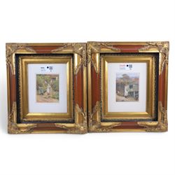Pair of heavy framed Helen Allingham prints, overall 44cm x 39cm (2)