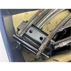 Hornby '0' gauge - 1950s M1 Goods Set box containing clockwork 0-4-0 steam locomotive and matching tender No.3435 with brake, forward and reverse lever and key, together with two 4-wheel LMS open goods wagons and oval of curved and straight tin-plate track and connectors; boxed with illustrated lid