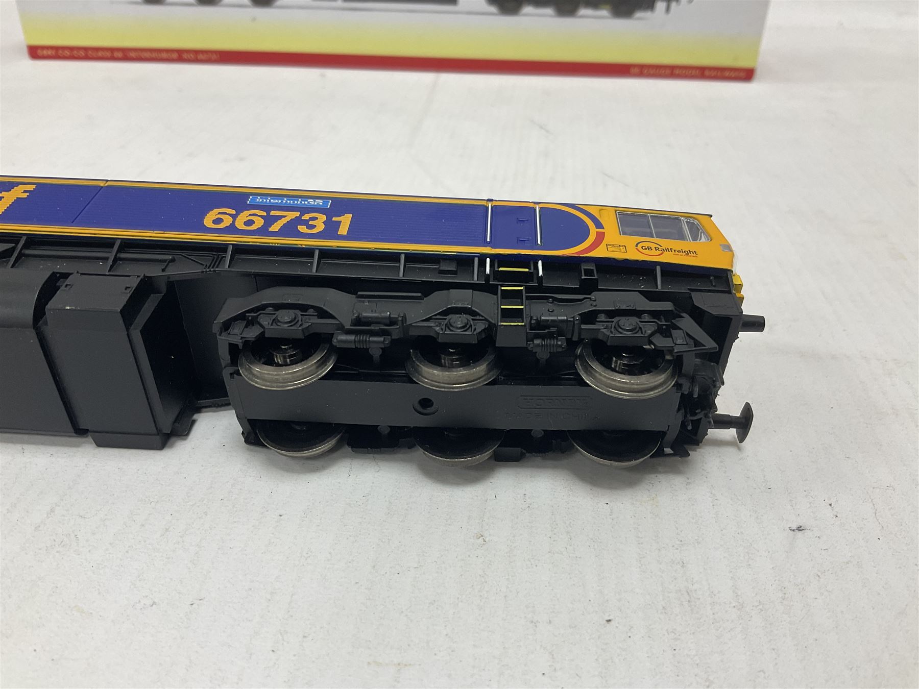 Hornby ‘00’ gauge - DCC ready GBRf Co-Co Class 66 ‘InterhubGB’ no.66731; in original box 