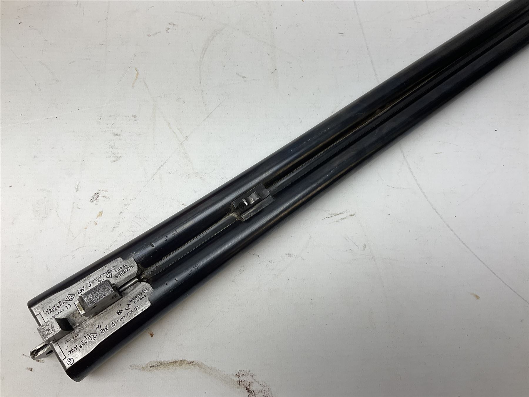 W.W. Greener 12-bore side-by-side double barrel non-ejector shotgun, with 76cm barrels, side safety, engraved lock, figured walnut stock with chequered grip and fore-end, no.33408, 120.5cm overall; in fitted canvas covered case with tools and accessories including .22 12-bore dog training device. SHOTGUN CERTIFICATE REQUIRED.