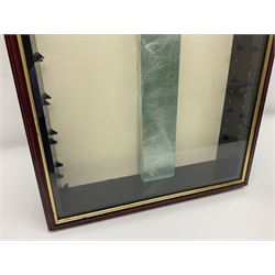 Wall mounting die-cast model display cabinet with glass door and shelves, H80cm, W45cm 