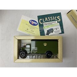 Nineteen boxed Corgi die-cast models sets, to include 50th Anniversary Battle of Britain, The Ruddles, The Bass, Ford- the general utility car, 150th Anniversary Penny Post, White Bread, Charrington etc