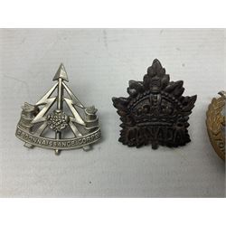 South African Army Orange Free State Artillery badge; three Commonwealth badges; and twelve Yorkshire/Lincolnshire badges including East Yorkshire, West Riding, York and Lancaster, West Yorkshire etc (16)