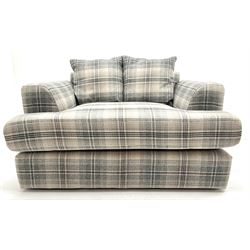 Next snuggler sofa upholstered in check 