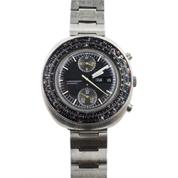 Seiko 'Slide Rule' calculator, chronograph automatic stainless steel wristwatch, No. 6138-7000