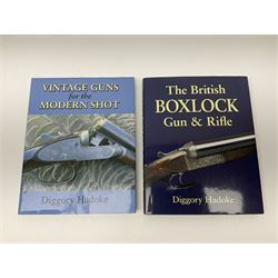 Dallas Donald: Holland & Holland The Royal Gunmaker The Complete History. 2003 Quiller Press; and three other books on guns by Diggory Hadoke - Hammer Guns in Theory and Practice. 2016; Vintage Guns for The Modern Shot. 2007; and The British Boxlock Gun & Rifle. 2012; all with dustjackets (4)