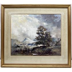 Robert Leslie Howey (British 1900-1981): 'Roseberry Topping - Cleveland Yorkshire', mixed media signed, titled verso 37cm x 44cm