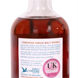Sprit of Yorkshire Distillery, Filey Bay Sherry Cask Reserve #2  single malt whisky, 70cl 46% vol, Sherry Cask Reserve #3  single malt whisky, 70cl 46% vol and Filey Bay Double Oak #1  single malt whisky, 70cl 46% vol