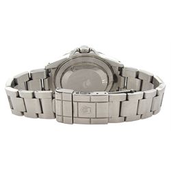 Rolex Oyster Perpetual Date Explorer II gentleman's stainless steel wristwatch, circa 2001, Ref. 16570, serial No. K623156, 'Polar' white dial and fixed 24 hour bezel, boxed with service dated 16 April 2015