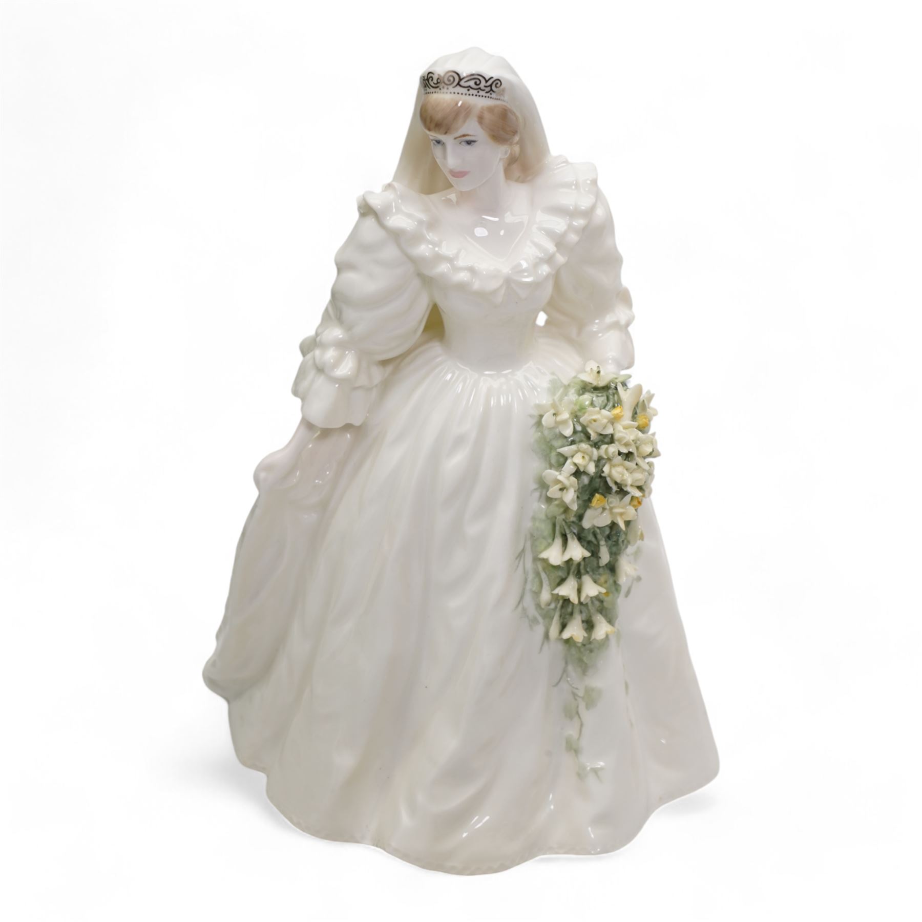 Four Coalport figures comprising Diana Princess of Wales ltd.ed no. 12194/12500, boxed, two Age of Elegance; First Waltz and Regents Park and Beau Monde Juliette, together with two Limited Edition Royal Worcester figures comprising Sweet Rose, no.3694/9500, and Sweet Violet, no. 3694/9500 and others figures (10)