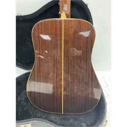 Vintage Daion twelve-string acoustic guitar L107.5cm; in hard carrying case