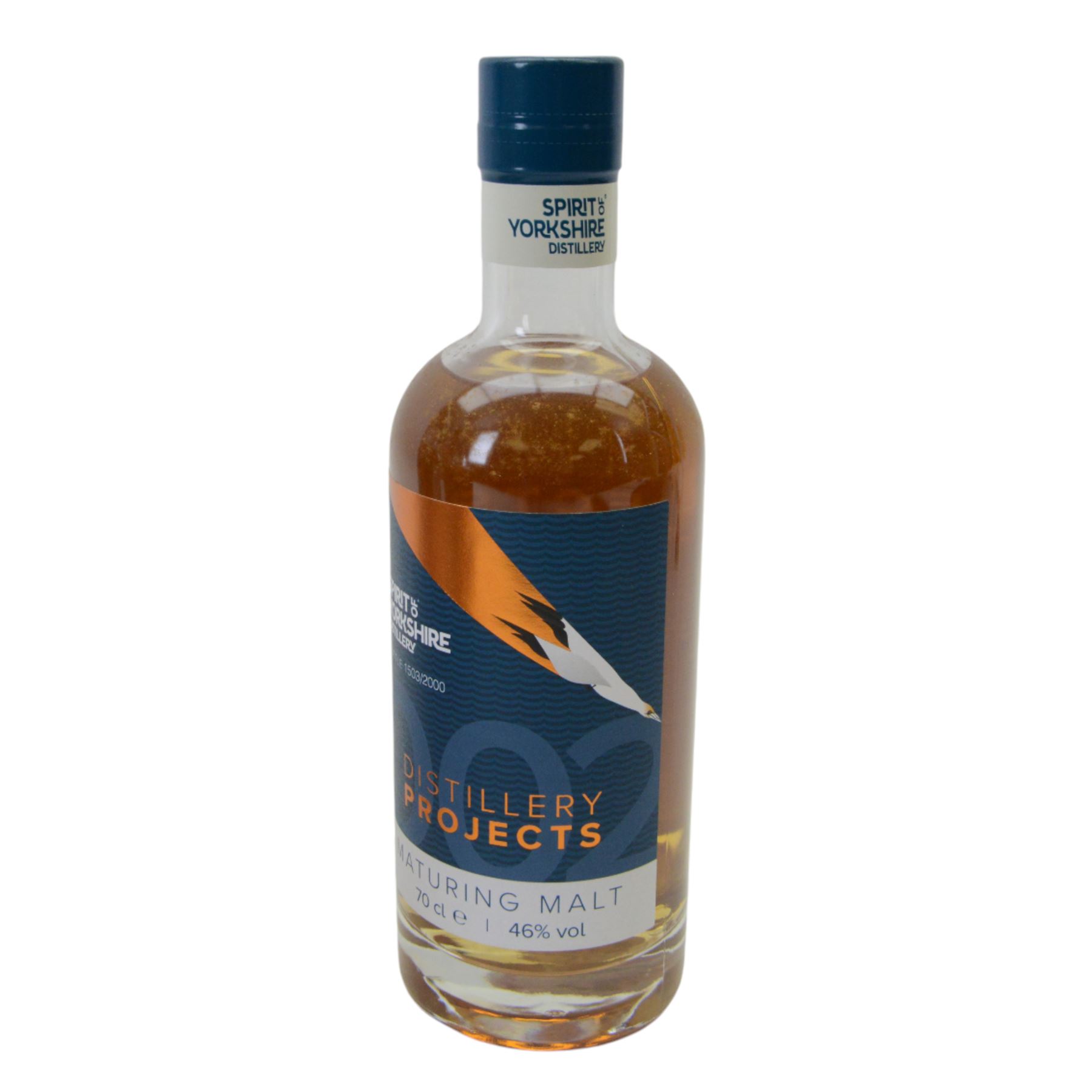 Spirit of Yorkshire Distillery, distillery projects maturing malts, full set of six, projects 001-004 70cl 46% vol and project 005, 006 50cl 46% vol