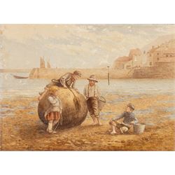 Edward C Booth (British 1821-post 1893): 'The Harbour Buoy - Whitby', watercolour signed t...