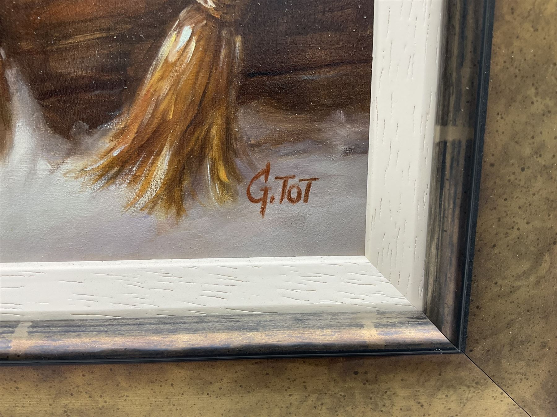 Gábor Tóth (Hungarian 1950-): Alpine Fun, acrylic on board signed 49cm x 39cm