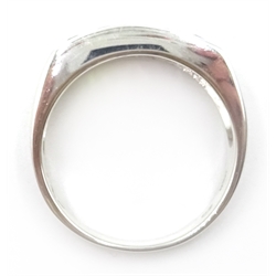  Silver gem set ring, stamped 925  