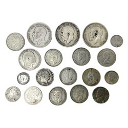 Three King George V silver halfcrown coi