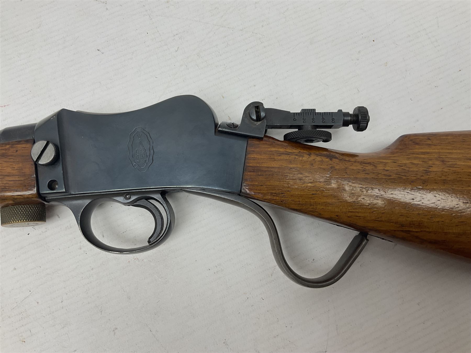 FIREARMS CERTIFICATE REQUIRED - BSA .22 LR rifle with Martini take-down action, 63.5cm(25