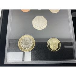 The Royal Mint United Kingdom 2014 proof coin set collector edition, cased with certificate