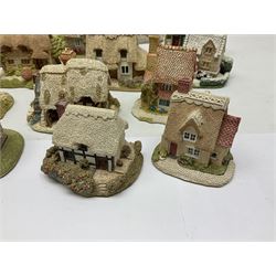 Twenty Lilliput Lanes, including The Chocolate House, Chiltern Mill, Blaise Hamlet, St Kevin Church, some with deeds and original boxes