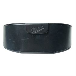 Persol tortoiseshell acetate sunglasses, handmade in Italy, with dark green lenses, signature silver-tone arrow hinges and keyhole bridge, temple interiors stamped Persol and CE marks, together with original Persol case and cloth