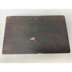 Two Post Office hand stamps 'Heversham Milnthorpe Cumbria' and 'Cimla Neath', together with two hand stamp bodies and various date numbers, housed in a fitted box