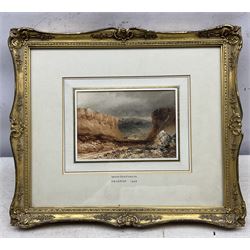 Henry Barlow Carter (British 1804-1868): 'Newton Dale - Pickering', watercolour with scratching out unsigned, titled and attributed on the mount, 11cm x 16cm 