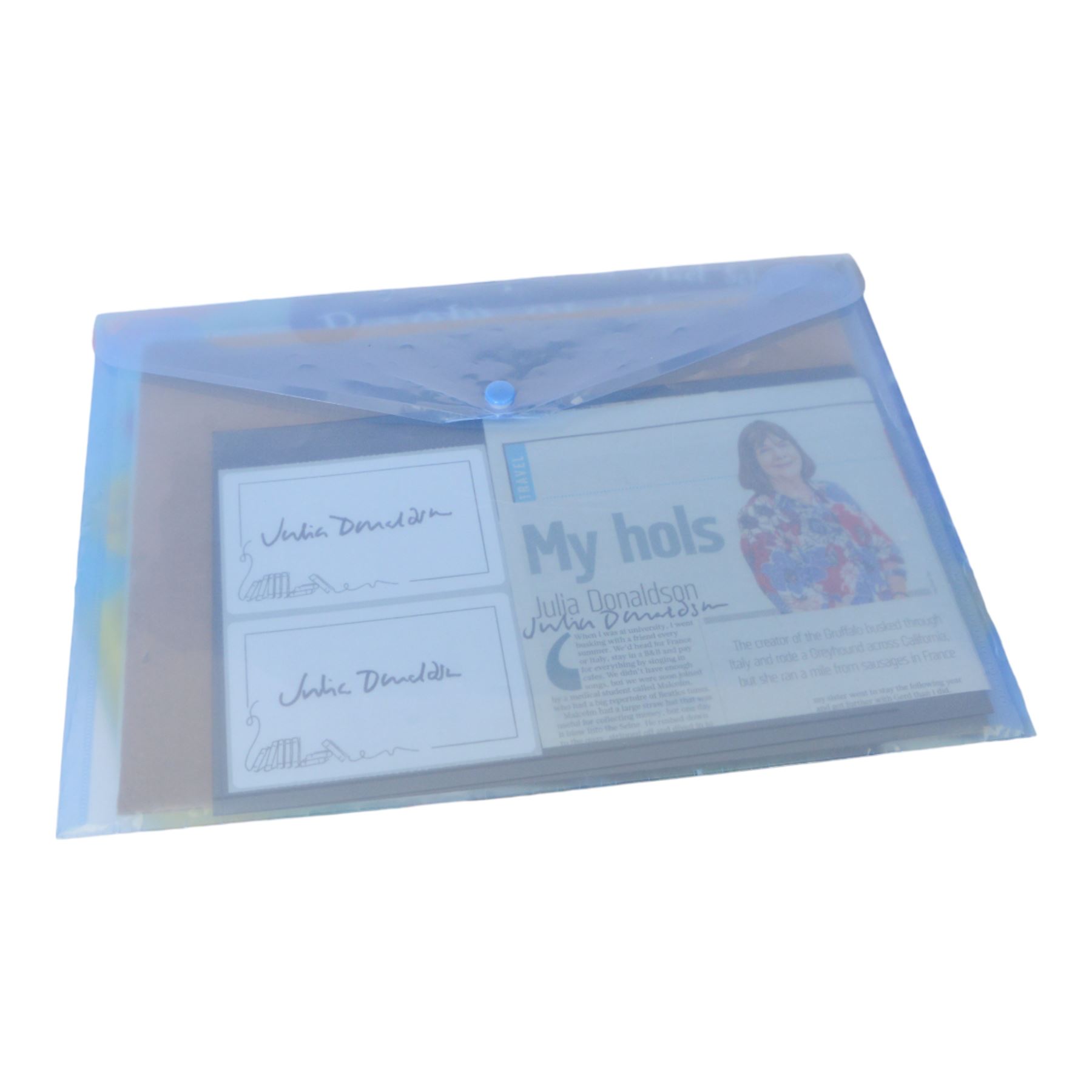 Julia Donaldson and Axel Scheffler books, comprising eleven first editions and four signed copies, including Jonty Gentoo double signed, together with two signed Julia Donaldson book plates and a signed newspaper cutting and one signed Axel Scheffler book plate