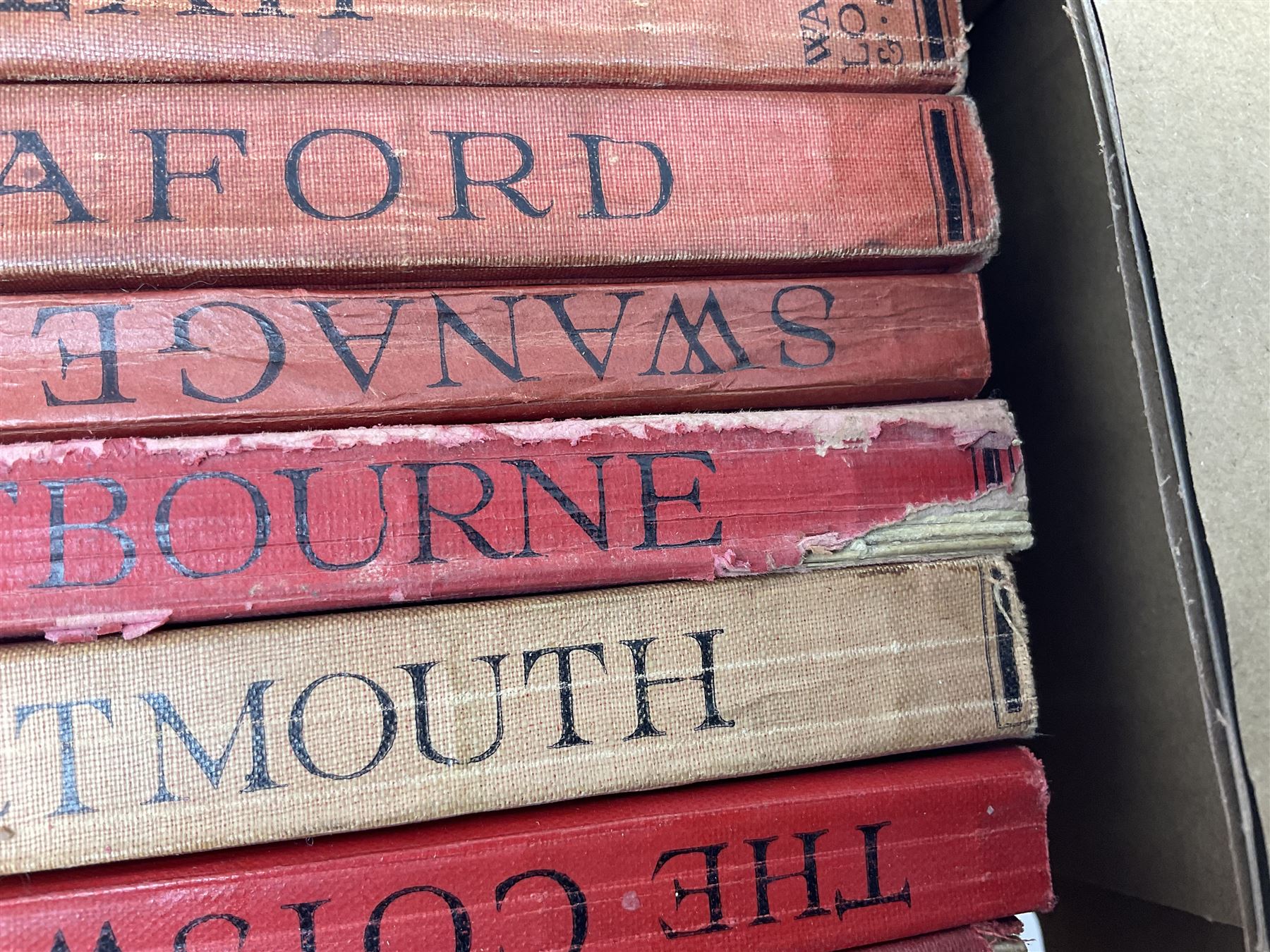 Large collection of Ward Lock & Co's illustrated guidebooks, late victorian to mid 20th century together with a number of 'the little guides' etc, two boxes