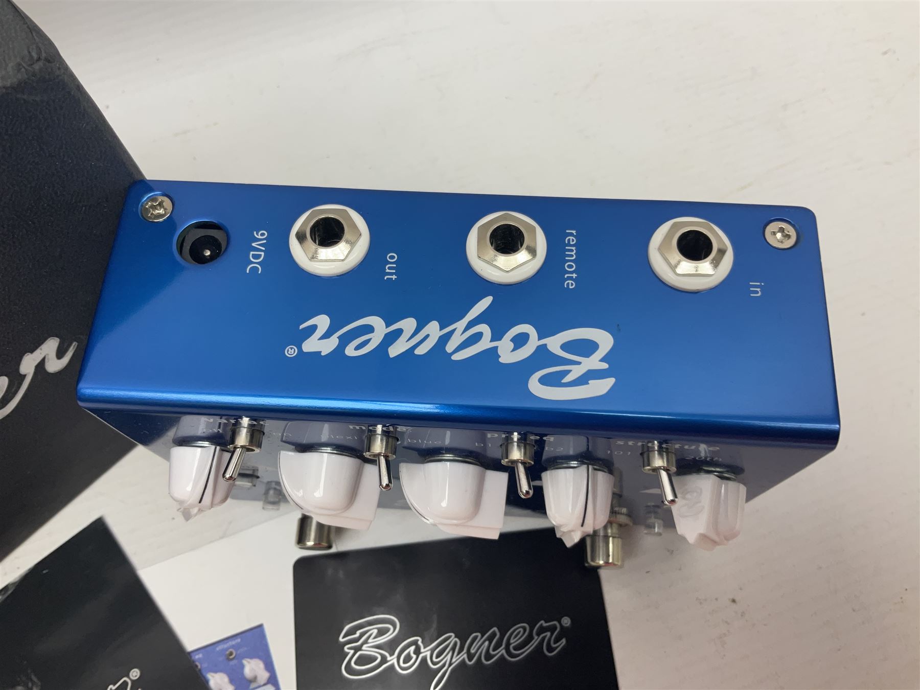 Bogner Ecstasy Blue guitar pedal, boxed