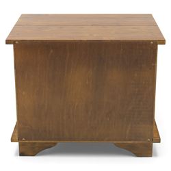 Laura Ashley - 'Garrat Dark Chestnut' birch side table, four short drawers over two longdrawers, with distressed black metal pulls, on shaped bracket feet