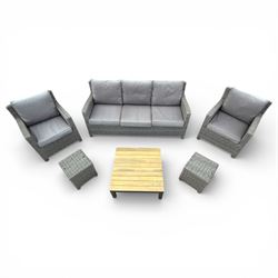 Kettler Rattan garden suite, Grey