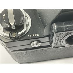 Nikon Photomic FTN Apollo version camera body, serial no. 7418483, circa 1973, with 'Nikon NIKKOR-S Auto 1:1.4 f=50mm' lens, serial no. 1195650  