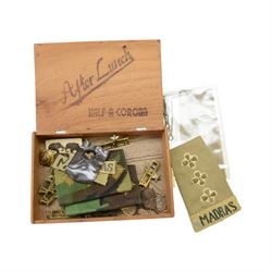 Military medals awarded to two generations of the Lattimore family, Boer War trio; Queen South Africa medal with clasps for Johannesburg, Orange Free State and Cape Colony, Kings South Africa medal with clasps for South Africa 1902 and South Africa 1901 and  Army Meritorious Service Medal, G.V.R, awarded to Frederick John Barcham Lattimore Norfolk Regiment and set of six medals; Burma Star, Defence Medal, War Medal, 1939-45 Star, General Service Cross and National Service Medal, awarded to Captain Albert Edward Lattimore 2nd para Battalion the 3rd Madras Regiment, Indian Army, together with insignias other items relating to Madras Regiment, photographs and ephemera  
