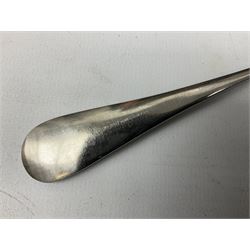 Old Hall Alveston pattern cased canteen, designed by Robert Welch, setting for eight, comprising dinner forks, dinner knives, dessert forks, dessert knives, tea spoons, coffee spoons, soup spoons, dessert spoons, pair of serving spoons and pair of smaller serving spoons