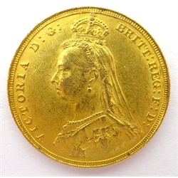  1887 full gold sovereign  