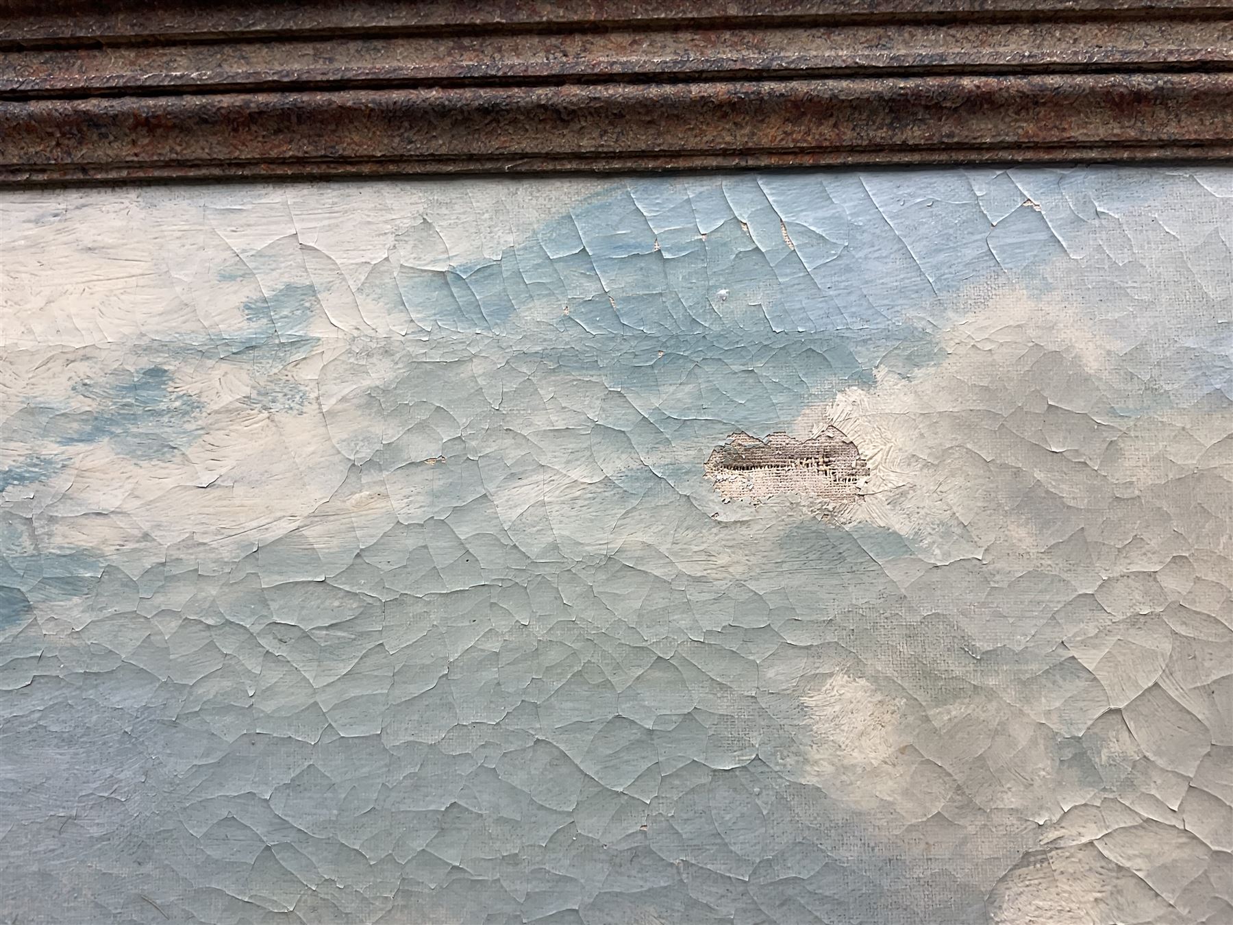 Sidney Eastlake (British 19th/20th century): 'Sand Dunes and Breakers', oil on canvas signed, titled on label verso 60cm x 90cm 
Provenance: with Stacy-Marks Ltd, label verso