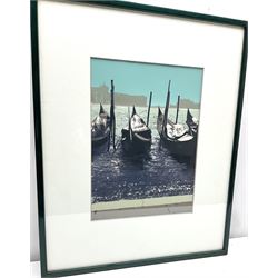 D hawthorne (British 20th century): 'Venice II', limited edition screen print signed titled numbered 4/25 and dated 1987, 34cm x 25cm