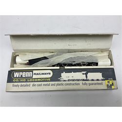 Wrenn '00' gauge - two Class 8F 2-8-0 locomotives - No.48073 in BR Plain Black; boxed; and No.8042 in LMS Plain Black; with unassociated plain blue box (2)